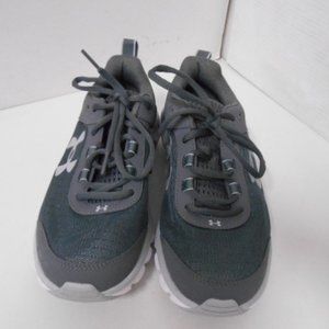 Under Armour Charged Assert Black/Gray Shoes 7.5